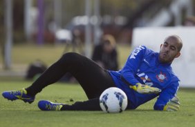 Durante o treino desta tarde no CT 'Joaquim Grava', no Parque Ecolgico do Tiete, zona leste de So Paulo. O prximo jogo da equipe ser domingo dia 03/09, contra o Criciuma/SC, no estdio Heriberto Hulse, vlido pela 19. rodada do Campeonato Brasileiro de 2014