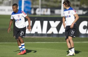 Durante o treino desta tarde no CT 'Joaquim Grava', no Parque Ecolgico do Tiete, zona leste de So Paulo. O prximo jogo da equipe ser domingo dia 03/09, contra o Criciuma/SC, no estdio Heriberto Hulse, vlido pela 19. rodada do Campeonato Brasileiro de 2014