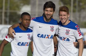 Durante o treino desta tarde no CT 'Joaquim Grava', no Parque Ecolgico do Tiete, zona leste de So Paulo. O prximo jogo da equipe ser domingo dia 03/09, contra o Criciuma/SC, no estdio Heriberto Hulse, vlido pela 19. rodada do Campeonato Brasileiro de 2014