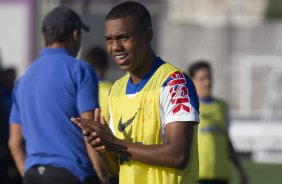 Durante o treino desta tarde no CT 'Joaquim Grava', no Parque Ecolgico do Tiete, zona leste de So Paulo. O prximo jogo da equipe ser domingo dia 03/09, contra o Criciuma/SC, no estdio Heriberto Hulse, vlido pela 19. rodada do Campeonato Brasileiro de 2014