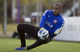 Durante o treino desta tarde no CT 'Joaquim Grava', no Parque Ecolgico do Tiete, zona leste de So Paulo. O prximo jogo da equipe ser domingo dia 03/09, contra o Criciuma/SC, no estdio Heriberto Hulse, vlido pela 19. rodada do Campeonato Brasileiro de 2014