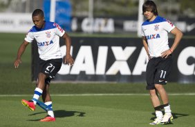 Durante o treino desta tarde no CT 'Joaquim Grava', no Parque Ecolgico do Tiete, zona leste de So Paulo. O prximo jogo da equipe ser domingo dia 03/09, contra o Criciuma/SC, no estdio Heriberto Hulse, vlido pela 19. rodada do Campeonato Brasileiro de 2014