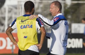 Durante o treino desta tarde no CT 'Joaquim Grava', no Parque Ecolgico do Tiete, zona leste de So Paulo. O prximo jogo da equipe ser domingo dia 03/09, contra o Criciuma/SC, no estdio Heriberto Hulse, vlido pela 19. rodada do Campeonato Brasileiro de 2014