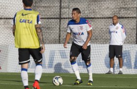 Durante o treino desta tarde no CT 'Joaquim Grava', no Parque Ecolgico do Tiete, zona leste de So Paulo. O prximo jogo da equipe ser domingo dia 03/09, contra o Criciuma/SC, no estdio Heriberto Hulse, vlido pela 19. rodada do Campeonato Brasileiro de 2014