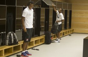 Nos vestirios antes do jogo entre Corinthians x Atltico-MG, realizado esta noite na Arena Corinthians, vlido pela 20 rodada do Campeonato Brasileiro de 2014