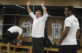 Nos vestiários antes do jogo entre Corinthians x Atlético-MG, realizado esta noite na Arena Corinthians, válido pela 20ª rodada do Campeonato Brasileiro de 2014