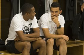 Nos vestirios antes do jogo entre Corinthians x Atltico-MG, realizado esta noite na Arena Corinthians, vlido pela 20 rodada do Campeonato Brasileiro de 2014