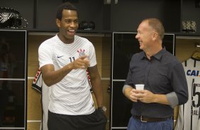 Nos vestiários antes do jogo entre Corinthians x Atlético-MG, realizado esta noite na Arena Corinthians, válido pela 20ª rodada do Campeonato Brasileiro de 2014