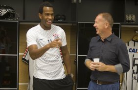 Nos vestirios antes do jogo entre Corinthians x Atltico-MG, realizado esta noite na Arena Corinthians, vlido pela 20 rodada do Campeonato Brasileiro de 2014