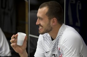 Nos vestirios antes do jogo entre Corinthians x Atltico-MG, realizado esta noite na Arena Corinthians, vlido pela 20 rodada do Campeonato Brasileiro de 2014