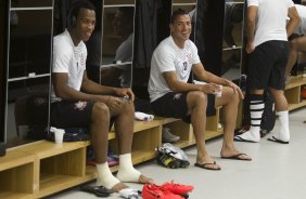 Nos vestiários antes do jogo entre Corinthians x Atlético-MG, realizado esta noite na Arena Corinthians, válido pela 20ª rodada do Campeonato Brasileiro de 2014
