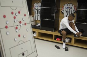 Nos vestiários antes do jogo entre Corinthians x Atlético-MG, realizado esta noite na Arena Corinthians, válido pela 20ª rodada do Campeonato Brasileiro de 2014
