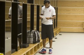 Nos vestirios antes do jogo entre Corinthians x Atltico-MG, realizado esta noite na Arena Corinthians, vlido pela 20 rodada do Campeonato Brasileiro de 2014