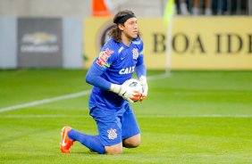 O goleiro Cassio do Corinthians durante partida vlida pelo campeonato Brasileiro. jogo realizado na Arena Corinthians 11/09/2014(