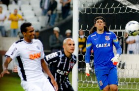 O goleiro Cassio do Corinthians durante partida vlida pelo campeonato Brasileiro. jogo realizado na Arena Corinthians 11/09/2014(