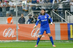 O goleiro Cassio do Corinthians durante partida vlida pelo campeonato Brasileiro. jogo realizado na Arena Corinthians 11/09/2014(