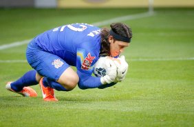 O goleiro Cassio do Corinthians durante partida vlida pelo campeonato Brasileiro. jogo realizado na Arena Corinthians 11/09/2014(