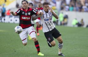 Durante o jogo entre Flamengo x Corinthians, realizado esta tarde no estádio do Maracanã, válido pela 21ª rodada do Campeonato Brasileiro de 2014