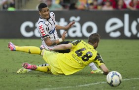 Durante o jogo entre Flamengo x Corinthians, realizado esta tarde no estdio do Maracan, vlido pela 21 rodada do Campeonato Brasileiro de 2014