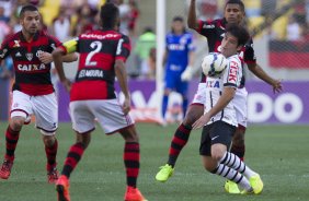 Durante o jogo entre Flamengo x Corinthians, realizado esta tarde no estdio do Maracan, vlido pela 21 rodada do Campeonato Brasileiro de 2014