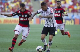 Durante o jogo entre Flamengo x Corinthians, realizado esta tarde no estdio do Maracan, vlido pela 21 rodada do Campeonato Brasileiro de 2014