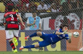 Durante o jogo entre Flamengo x Corinthians, realizado esta tarde no estdio do Maracan, vlido pela 21 rodada do Campeonato Brasileiro de 2014