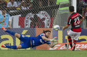 Durante o jogo entre Flamengo x Corinthians, realizado esta tarde no estdio do Maracan, vlido pela 21 rodada do Campeonato Brasileiro de 2014