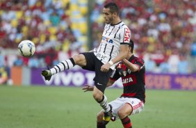 Durante o jogo entre Flamengo x Corinthians, realizado esta tarde no estádio do Maracanã, válido pela 21ª rodada do Campeonato Brasileiro de 2014