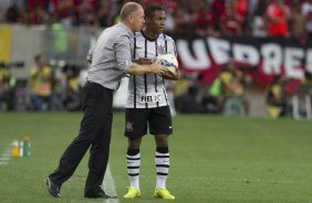 Durante o jogo entre Flamengo x Corinthians, realizado esta tarde no estádio do Maracanã, válido pela 21ª rodada do Campeonato Brasileiro de 2014
