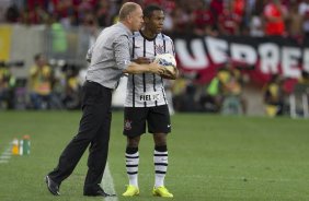 Durante o jogo entre Flamengo x Corinthians, realizado esta tarde no estdio do Maracan, vlido pela 21 rodada do Campeonato Brasileiro de 2014