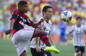 Durante o jogo entre Flamengo x Corinthians, realizado esta tarde no estdio do Maracan, vlido pela 21 rodada do Campeonato Brasileiro de 2014