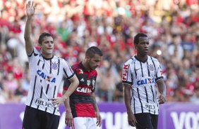 Durante o jogo entre Flamengo x Corinthians, realizado esta tarde no estdio do Maracan, vlido pela 21 rodada do Campeonato Brasileiro de 2014