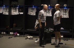 Nos vestiários antes do jogo entre Flamengo x Corinthians, realizado esta tarde no estádio do Maracanã, válido pela 21ª rodada do Campeonato Brasileiro de 2014