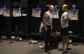 Nos vestirios antes do jogo entre Flamengo x Corinthians, realizado esta tarde no estdio do Maracan, vlido pela 21 rodada do Campeonato Brasileiro de 2014