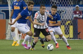 Durante o jogo entre Cruzeiro x Corinthians, realizado esta noite no Mineiro, vlido pela 27 rodada do Campeonato Brasileiro de 2014