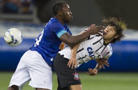 Durante o jogo entre Cruzeiro x Corinthians, realizado esta noite no Mineiro, vlido pela 27 rodada do Campeonato Brasileiro de 2014