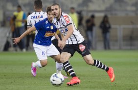 Durante o jogo entre Cruzeiro x Corinthians, realizado esta noite no Mineiro, vlido pela 27 rodada do Campeonato Brasileiro de 2014