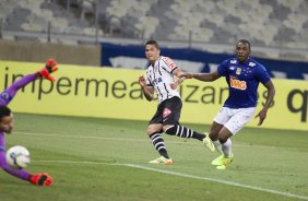 Durante o jogo entre Cruzeiro x Corinthians, realizado esta noite no Mineiro, vlido pela 27 rodada do Campeonato Brasileiro de 2014