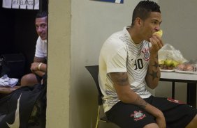Nos vestiários antes do jogo entre Cruzeiro x Corinthians, realizado esta noite no Mineirão, válido pela 27ª rodada do Campeonato Brasileiro de 2014