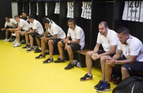 Nos vestiários antes do jogo entre Cruzeiro x Corinthians, realizado esta noite no Mineirão, válido pela 27ª rodada do Campeonato Brasileiro de 2014