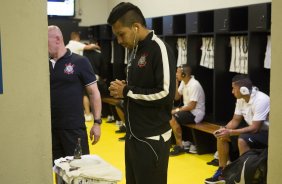 Nos vestiários antes do jogo entre Cruzeiro x Corinthians, realizado esta noite no Mineirão, válido pela 27ª rodada do Campeonato Brasileiro de 2014