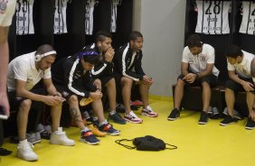 Nos vestiários antes do jogo entre Cruzeiro x Corinthians, realizado esta noite no Mineirão, válido pela 27ª rodada do Campeonato Brasileiro de 2014