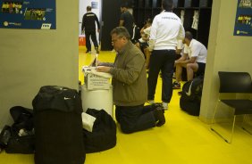 Nos vestiários antes do jogo entre Cruzeiro x Corinthians, realizado esta noite no Mineirão, válido pela 27ª rodada do Campeonato Brasileiro de 2014