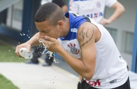 Durante o treino desta tarde em Manaus no CT do So Raimundo. O prximo jogo da equipe ser amanh, sbado, 11/10, contra o Botafogo, na Arena Amaznia, em Manaus, vlido pela 27 rodada do Campeonato Brasileiro de 2014