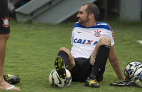 Durante o treino desta tarde em Manaus no CT do So Raimundo. O prximo jogo da equipe ser amanh, sbado, 11/10, contra o Botafogo, na Arena Amaznia, em Manaus, vlido pela 27 rodada do Campeonato Brasileiro de 2014