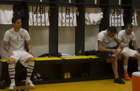 Nos vestiários antes do jogo entre Botafogo x Corinthians, realizado esta noite na Arena Amazônia, válido pela 28ª rodada do Campeonato Brasileiro de 2014