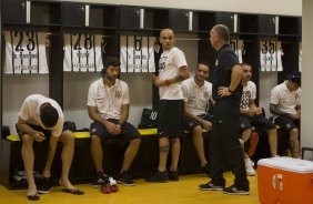 Nos vestiários antes do jogo entre Botafogo x Corinthians, realizado esta noite na Arena Amazônia, válido pela 28ª rodada do Campeonato Brasileiro de 2014