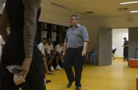 Nos vestiários antes do jogo entre Botafogo x Corinthians, realizado esta noite na Arena Amazônia, válido pela 28ª rodada do Campeonato Brasileiro de 2014