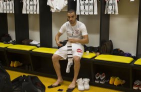 Nos vestiários antes do jogo entre Botafogo x Corinthians, realizado esta noite na Arena Amazônia, válido pela 28ª rodada do Campeonato Brasileiro de 2014