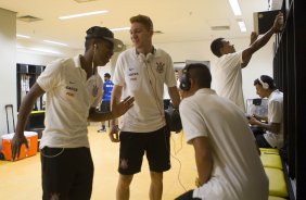 Nos vestiários antes do jogo entre Botafogo x Corinthians, realizado esta noite na Arena Amazônia, válido pela 28ª rodada do Campeonato Brasileiro de 2014
